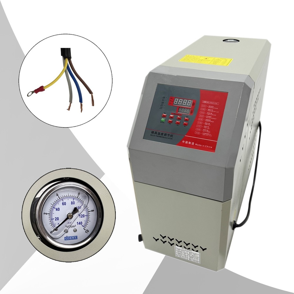 Water Type Injection Mold Temp Controller (12KW, 220V 3-Phase, ±1°C, -40 ~ 932℉)
