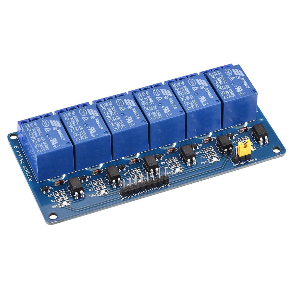 Relay Module 6 Channel 5V Low Level Trigger Module Relay Module Board