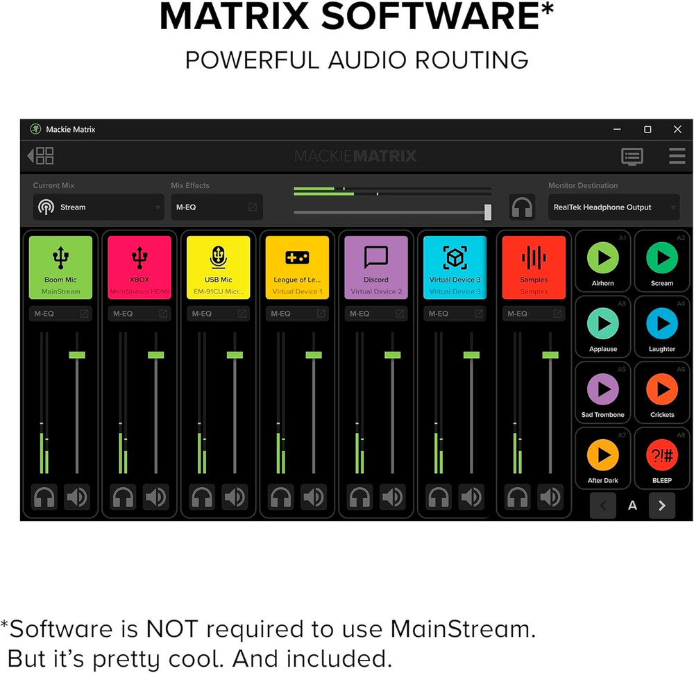 Mainstream Complete Live Streaming and Video Capture Interface with Programmable