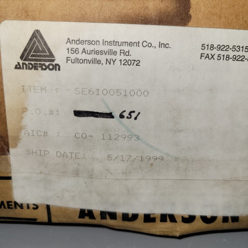 Anderson Negele Easy Vent Level Transmitter SE610051000 (B171)