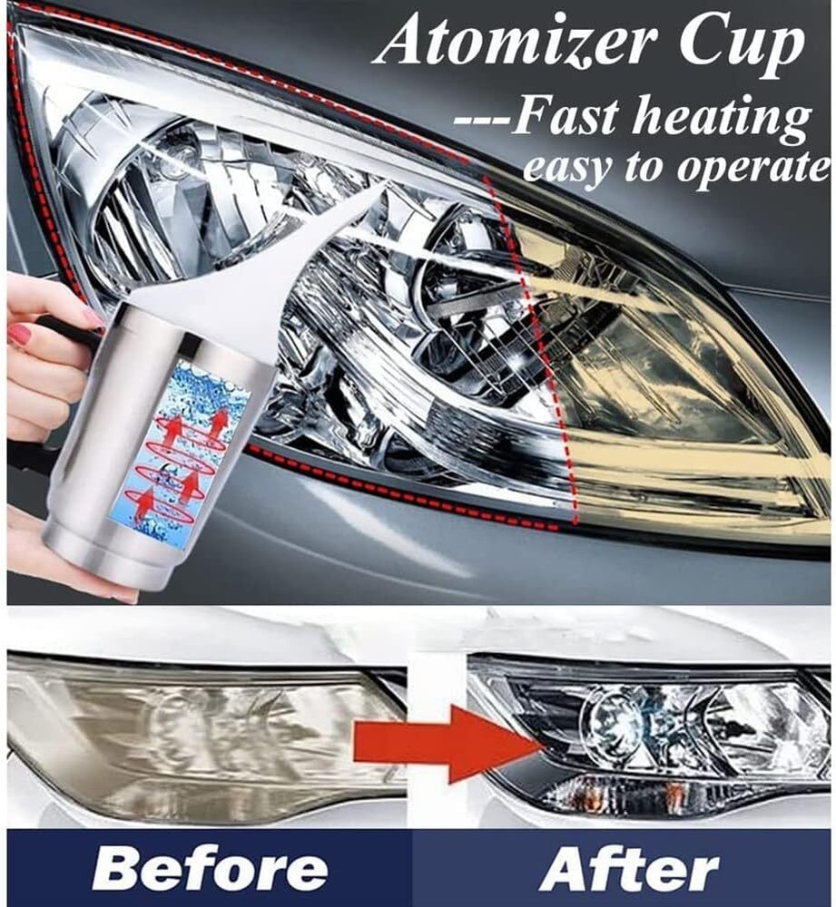 Headlight Restoration Kit headlight Restoration Repair Kit+Atomizing Cup Polish