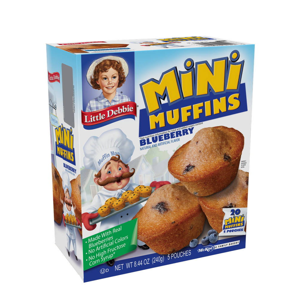 Little Debbie Mini Muffins - Blueberry, (8-Boxes)