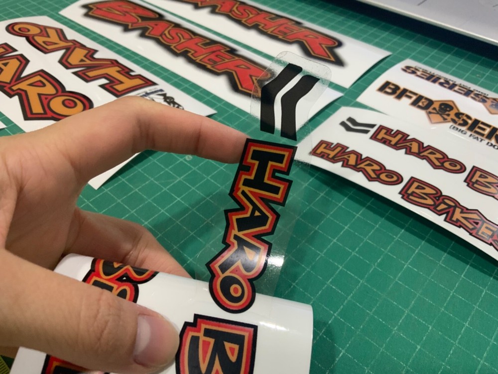 Haro basher bmx sticker decals