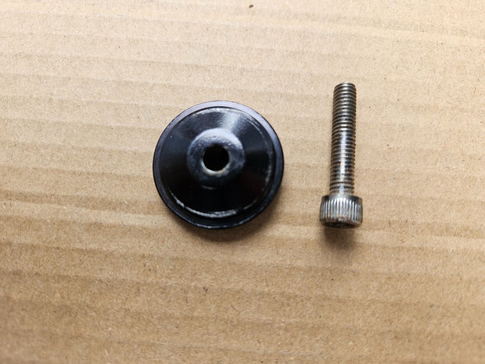Early 2000s Marin 1-1/8" Threadless Headset Top Cap + Bolt Black