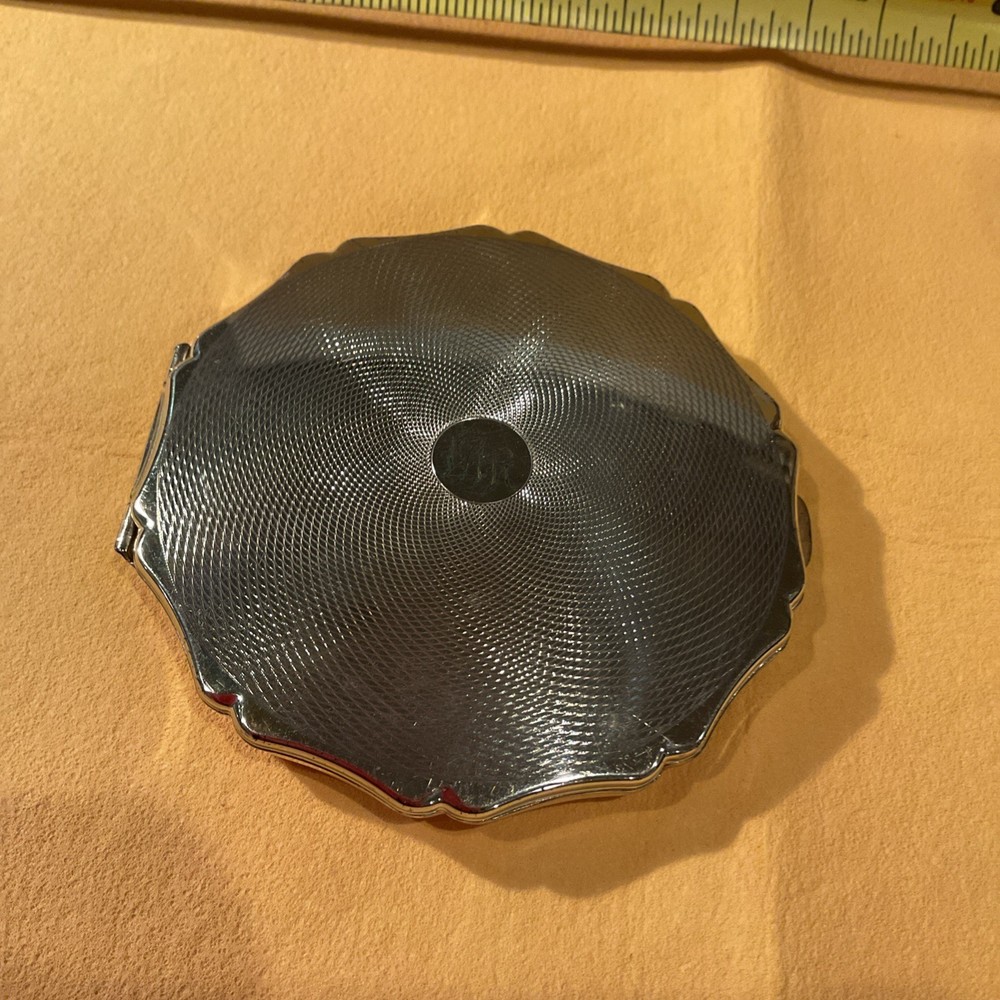 Stratton silver Plated , mirror, hinged powder cover inside Never Used.
