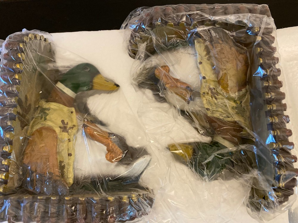 Classic Hunting Ducks Bookends Cracker Barrel New Open Box