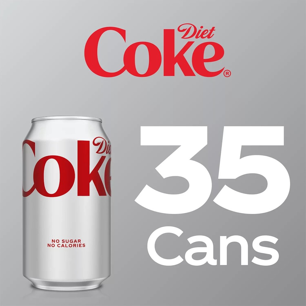 Diet Coke Soda, 12 fl oz, 35-Pack Cans
