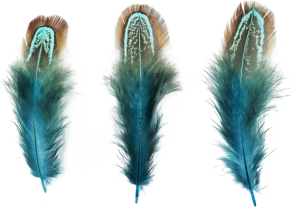 Natural Blue Pheasant Plumage Feathers 200pcs
