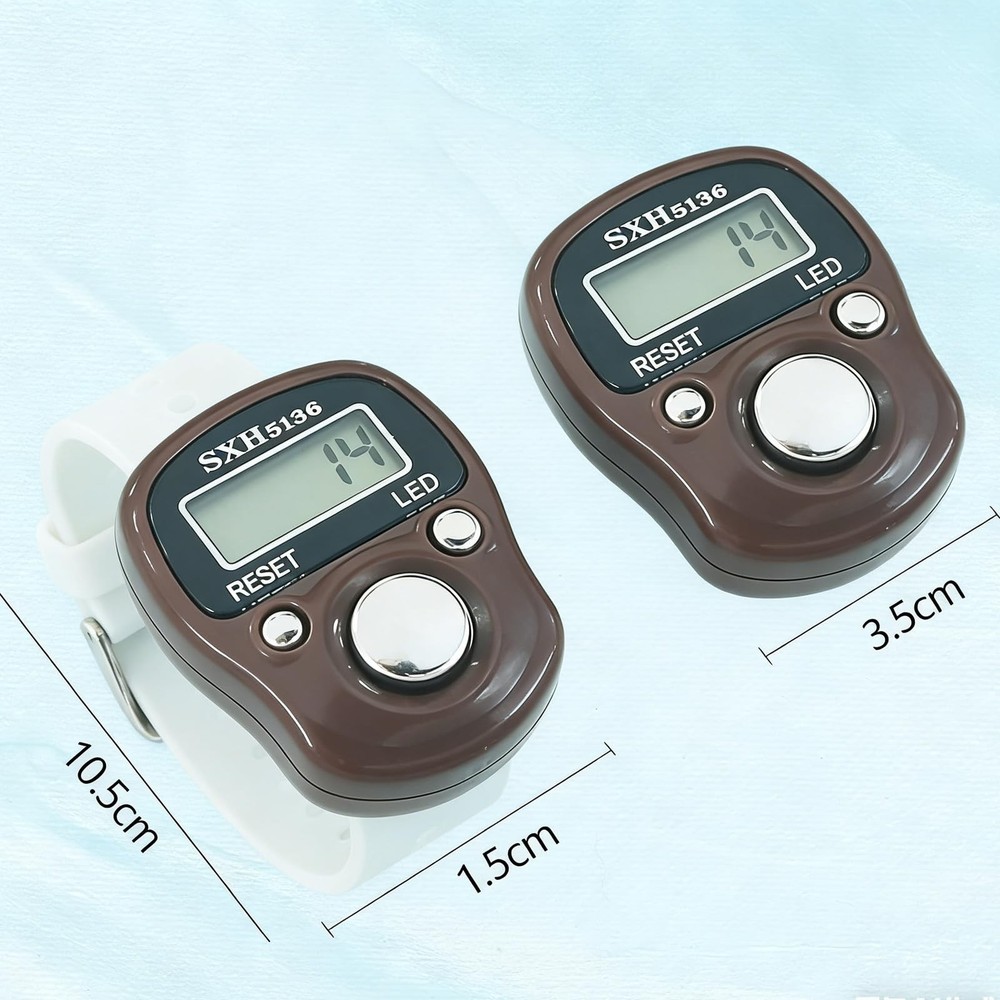 5 Pack Electronic Finger Counter, 5 Digit LCD Electronic Digital Display, Han...
