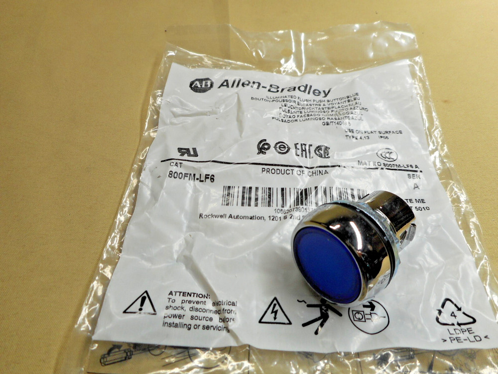 Allen Bradley 800FM-LF6 push button operator (NIB)
