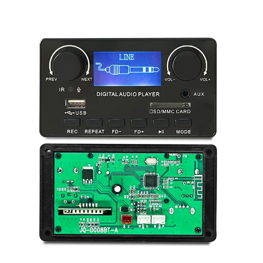 LCD Display Bluetooth 5.0 MP3 Decoder Board Supports Handsfree Recording 5557