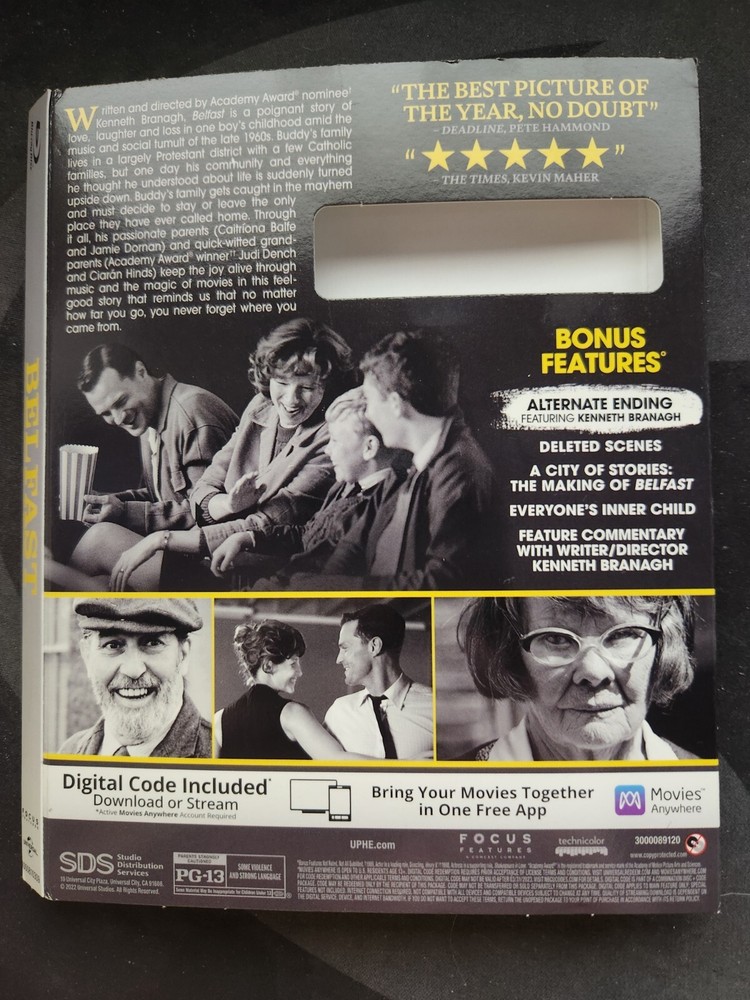 Belfast (Blu-ray, 2021) OOP Slipcover Only
