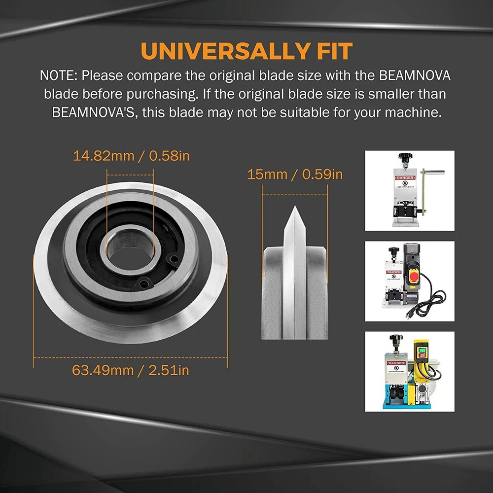 BEAMNOVA Upgraded Replacement Blade for Copper Wire Stripping Machine Powered Ca