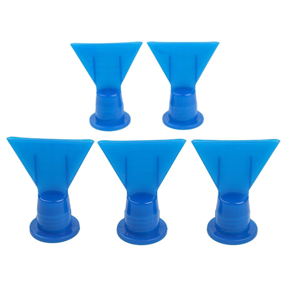 5x Accessories Wave Shape Silicon Cone Caulking Spare Part Flat Nozzle