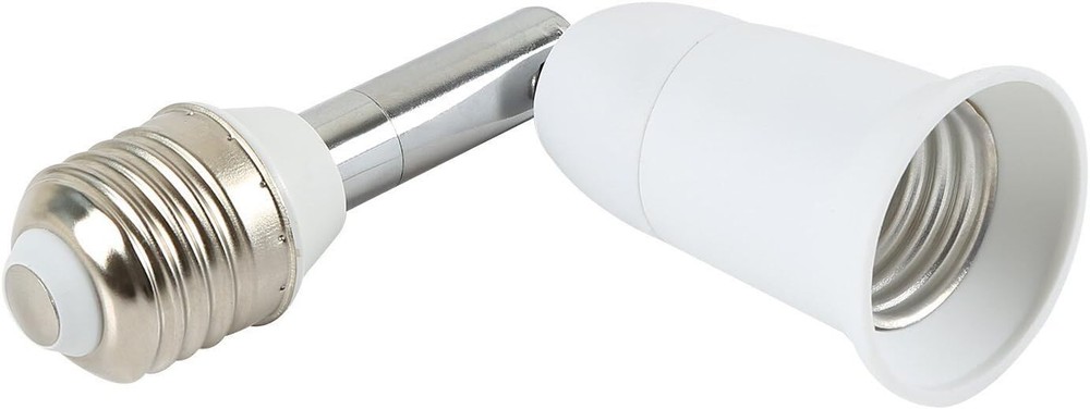 Electop Light Socket Extender 90 Degree Bending E27 to E27 Bulb Base Lamp Holder