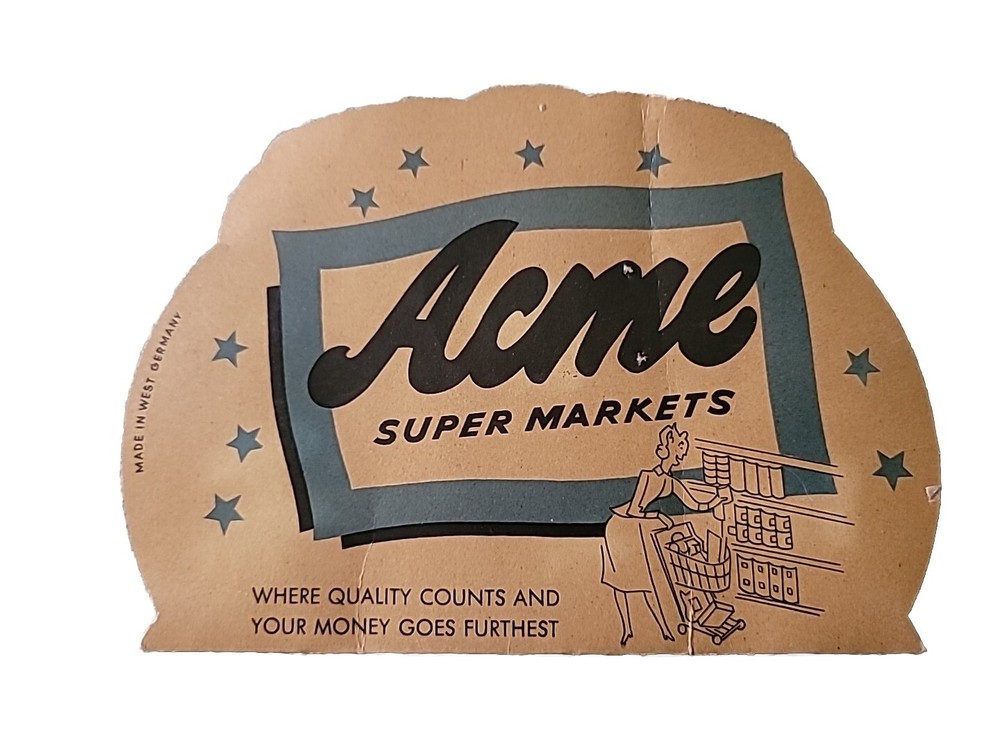 Acme Supermarkets Grocery Store Needle Pack Vintage EUC