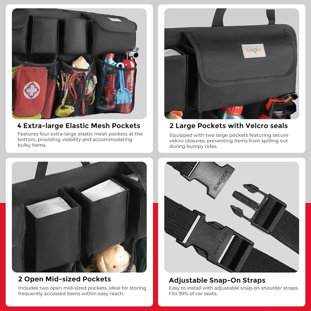 Adjustable Multifunctional Trunk Organizer - Durable, Waterproof & Light