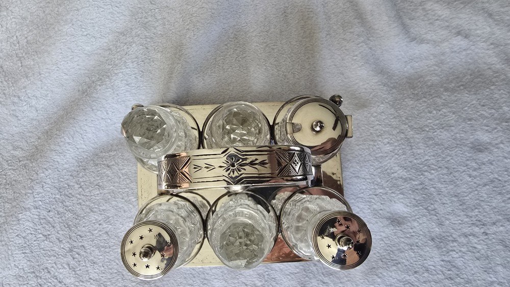 Antique Thomas Woolley Silver Plated Cruet Set