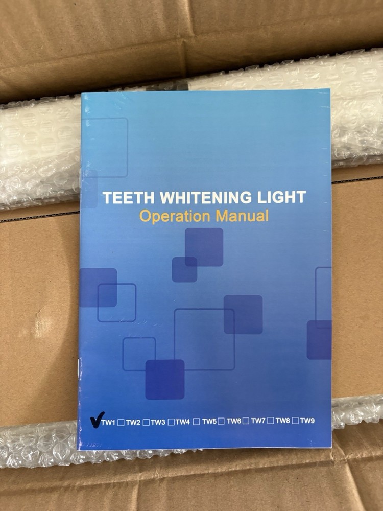 Teeth Whitening Machine Cool LED Light Mobile Stand Open Box - Tested