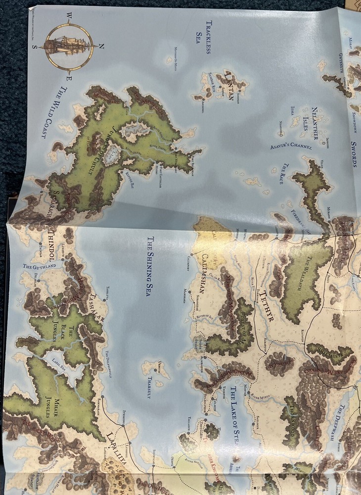 Forgotten Realms Campaign Sourcebook D&D 3.0 Complete With Faerun Map. NM-