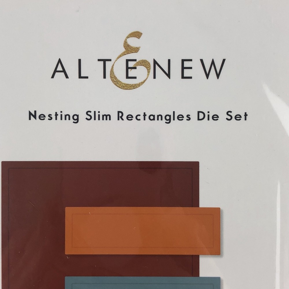 Altenew Nesting Slim Rectangles Dies Set Slimline New