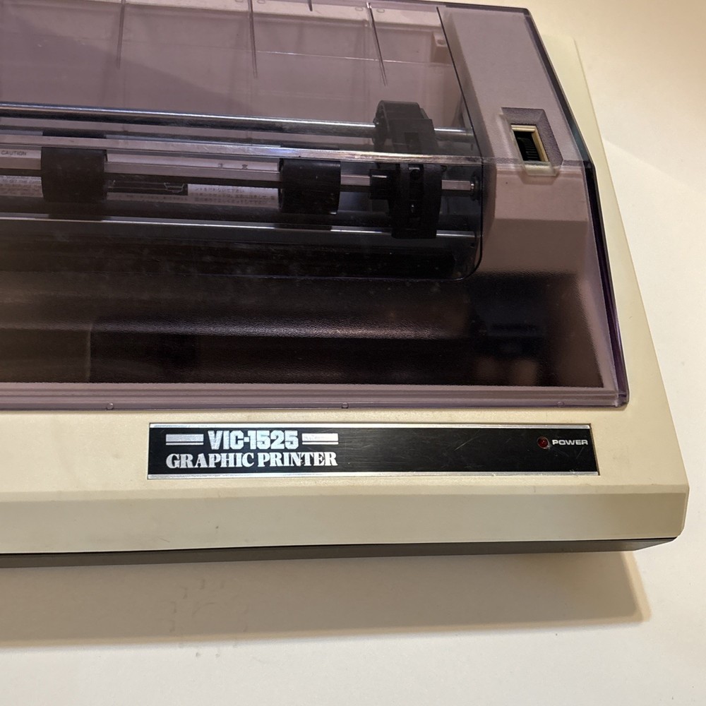 VTG Commodore VIC-1525 Graphic Printer Powers On PREOWNED NO BOX