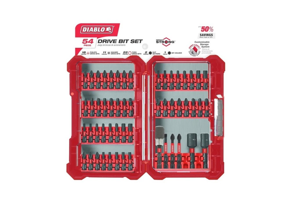 Diablo Screwdriving Set with Phillips, Square, Torx Bits & Magnetic... Fast Ship