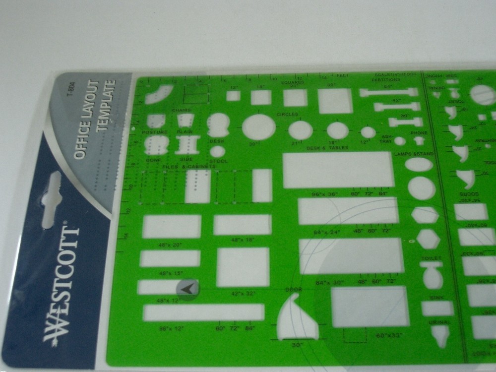 Westcott T-804 Office Layout Template