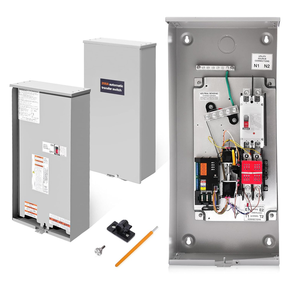 200 Amp Automatic Transfer Switch Replacement for Generac Rxsw200A3 W/Power