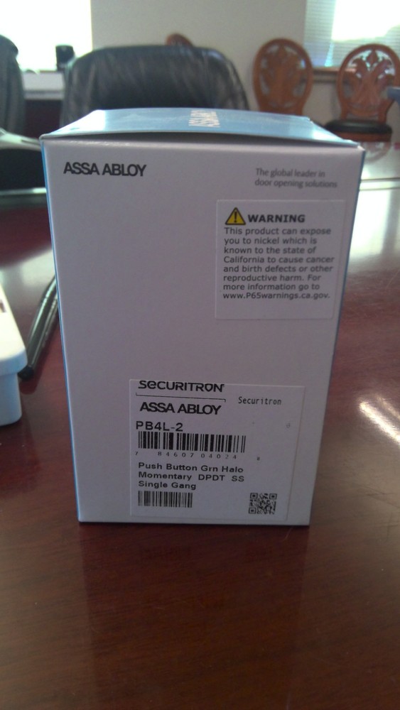 assa abloy ush button grn single gand