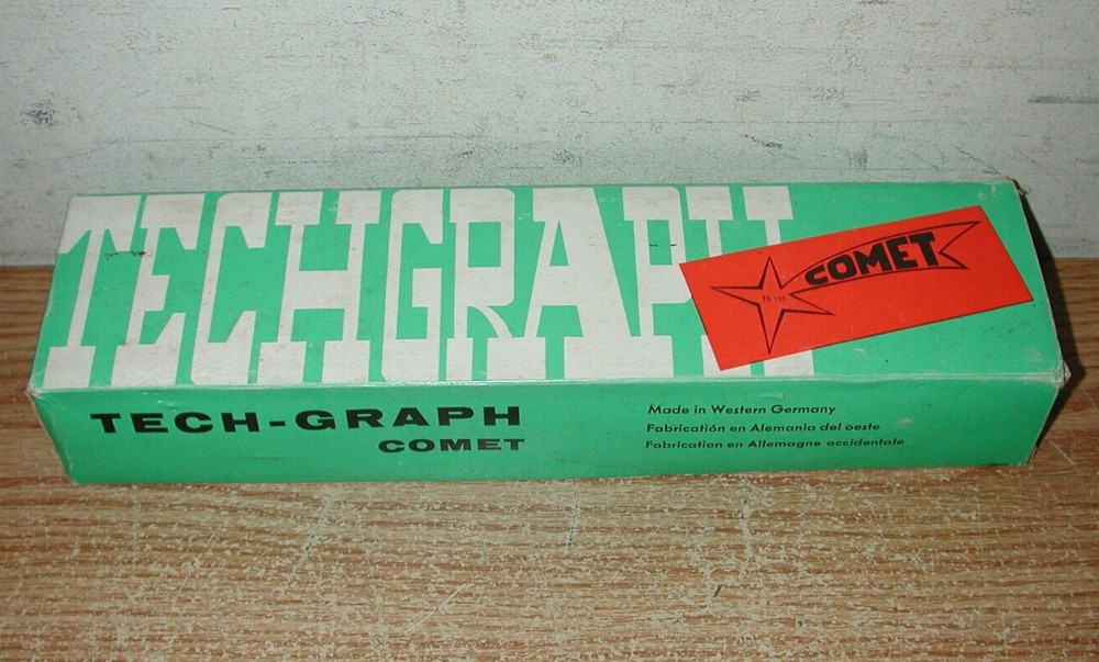 VNTAGE DRAFTING TOOLS: ALVIN TECHGRAPH COMET, POST 1144A SET, BRUNING SLIDE RULE
