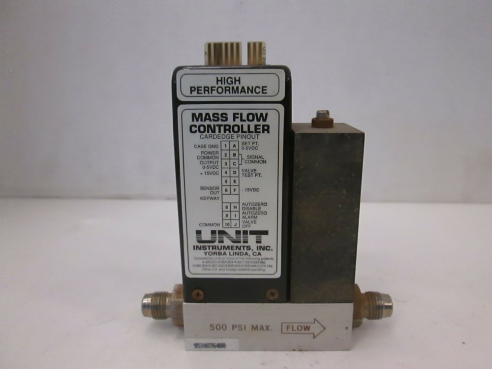 Unit UFC-1110A, Mass Flow Controller, 12 SLM, O2, Used
