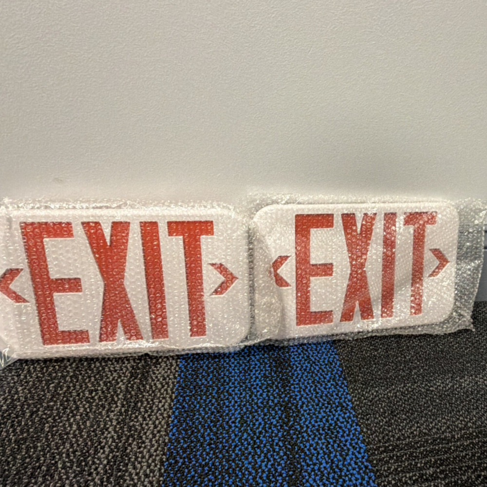 LED Red EXIT Sign, Double Faced, UL certified, with Battery Backup