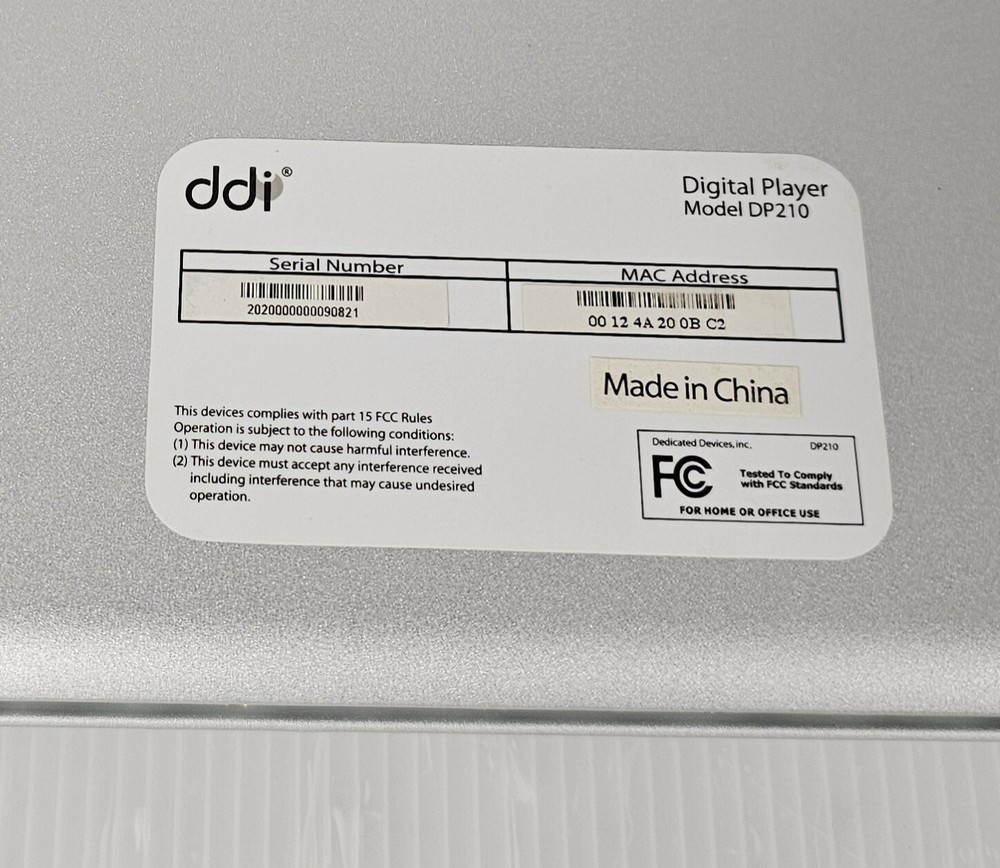 Leviton DP210 Structured Media Digital Player w Remote Control