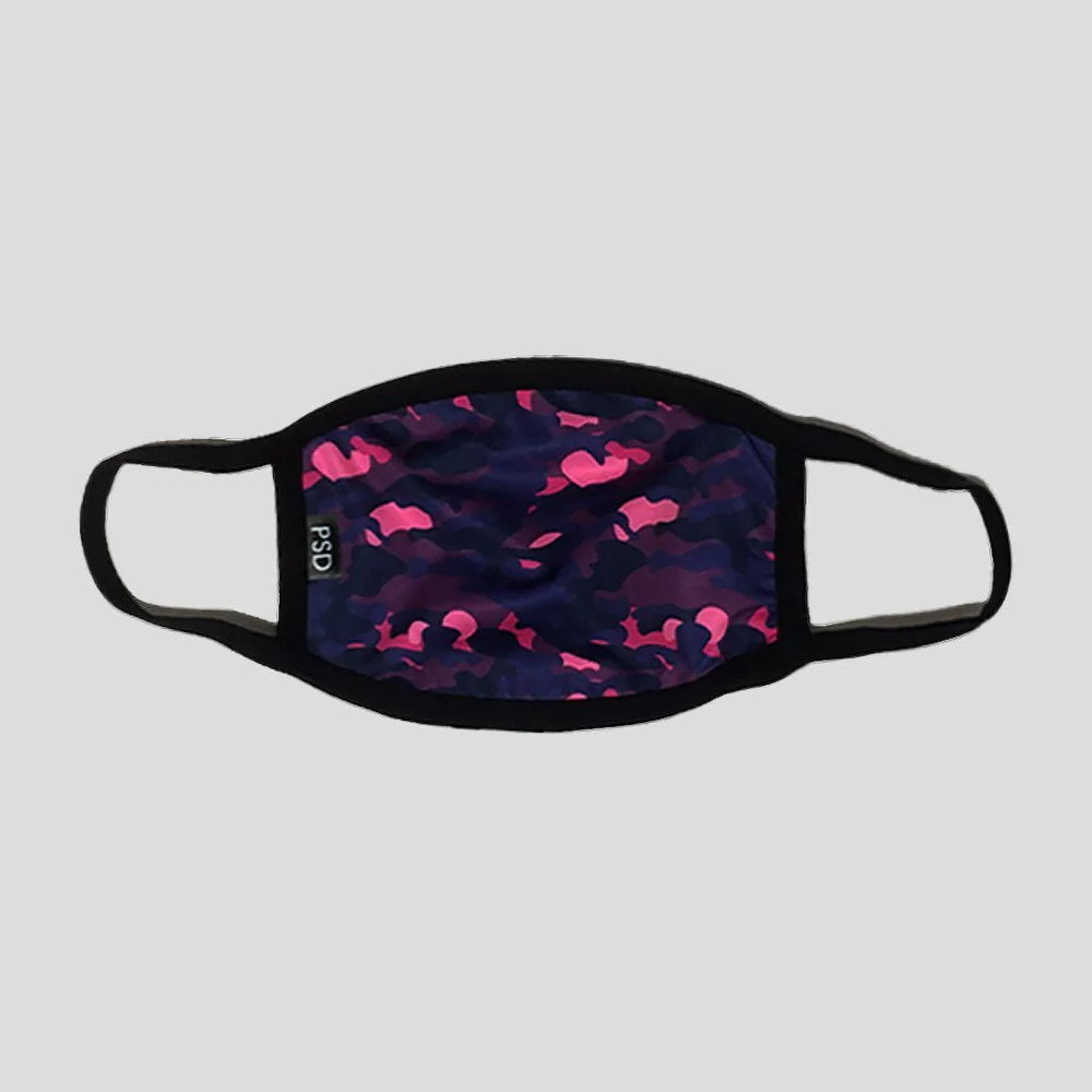 PSD Purple Camo Face Mask