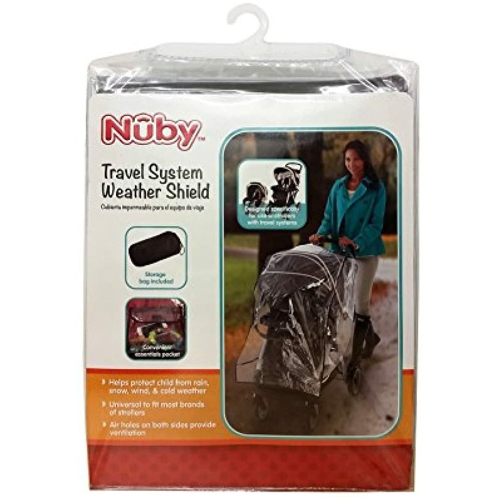 Nuby Travel System Weather Shield, Clear, Plastic