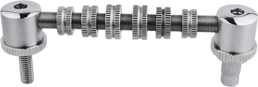 Guyker Stainless Steel Space Control Adjustable Roller Guitar Bridge Chrome