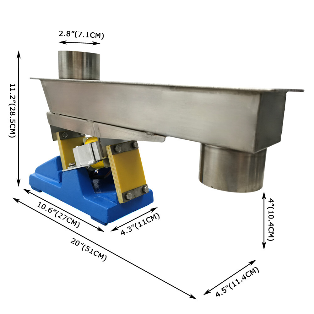 Small Electromagnetic vibration Feeder Closed Shaking Conveyor with Controller