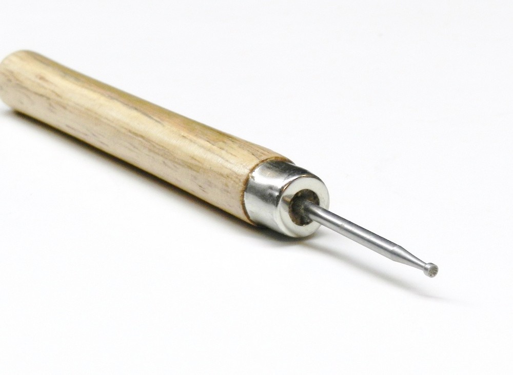Wire Rounder Tool with Wooden Handle Debur Wire End Wire Working Tool Round Bur