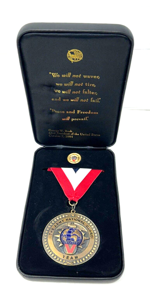 2001 US Army National Guard Boxed Medal