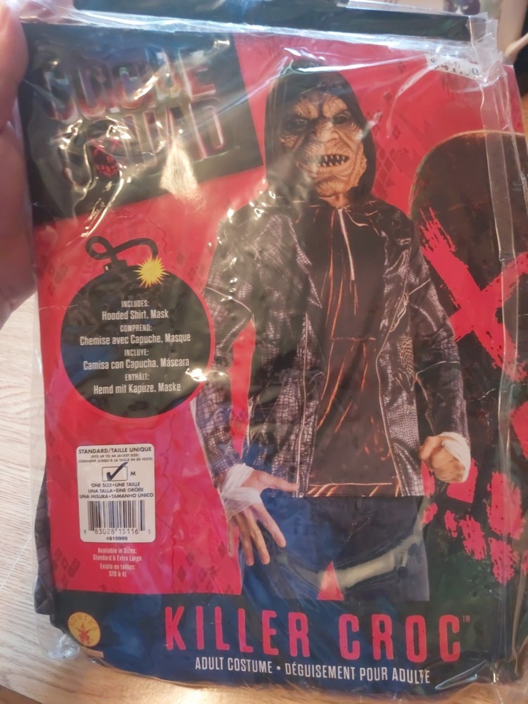 Squad Killer Croc Sz Medium Standard Size