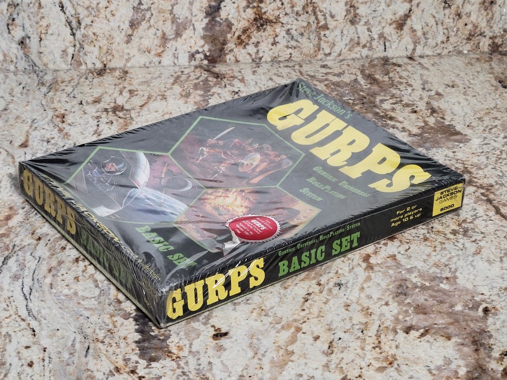 Steve Jackson Games GURPS Basic Set Early Edition 1986 RPG #6000 Sealed