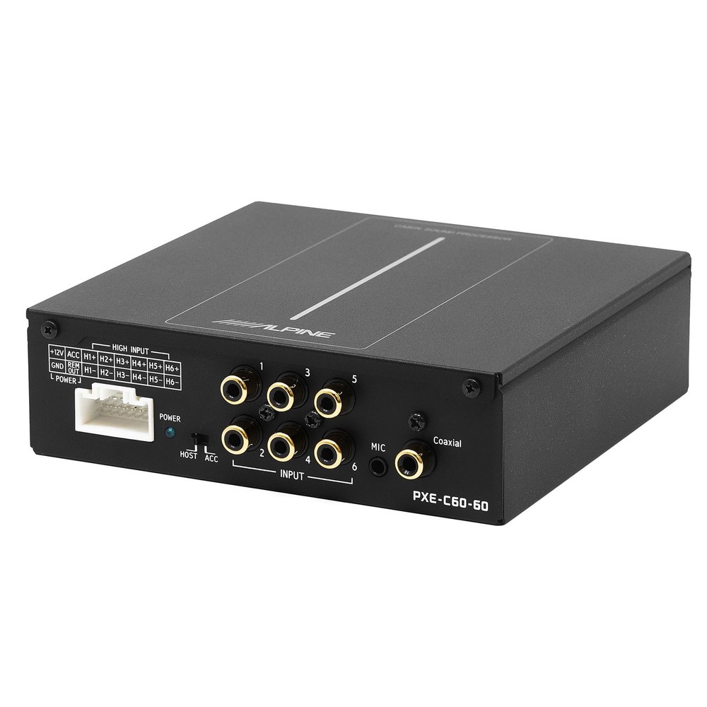 Alpine PXE-C60-60, S2-A36F, S2-A120M Optim6 6-Ch. Processor & Mono Amp Bundle