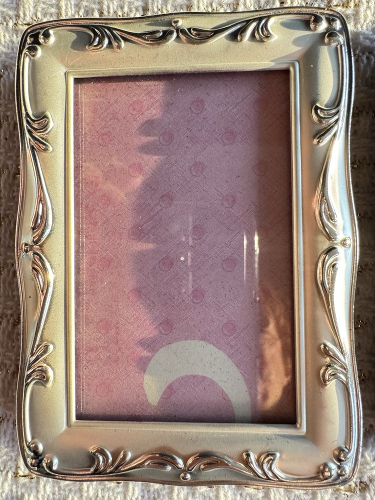 Miniature Photo Frames - 2 Silver Tone Picture Frames 4” X 3”