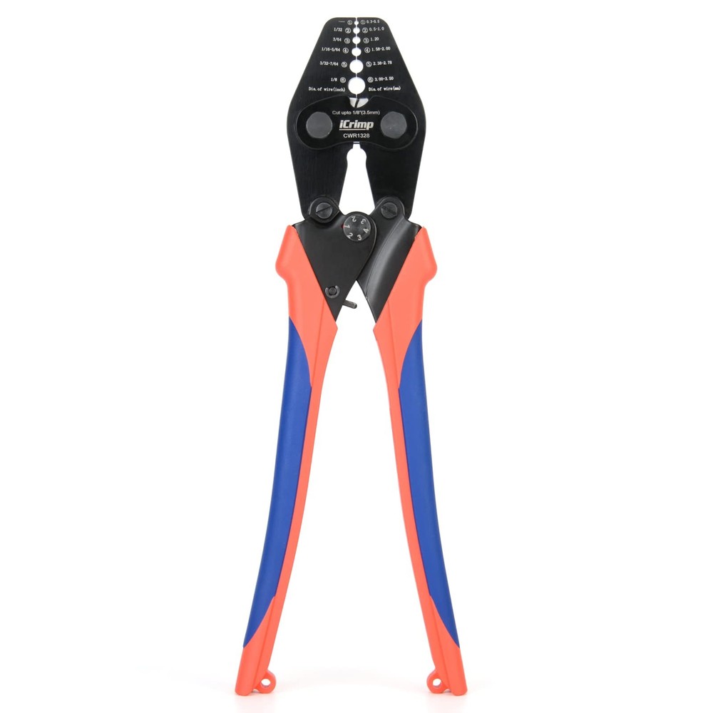 Wire Rope Crimping Tool with built-in Cutter for Cable Railing