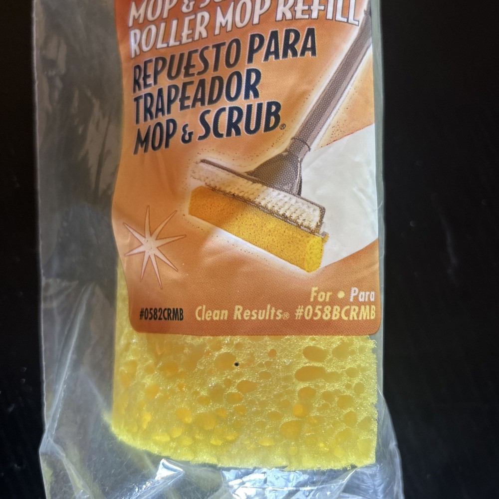 Quickie Clean Results Refill Microban Roller Sponge Mop #058BCRMB