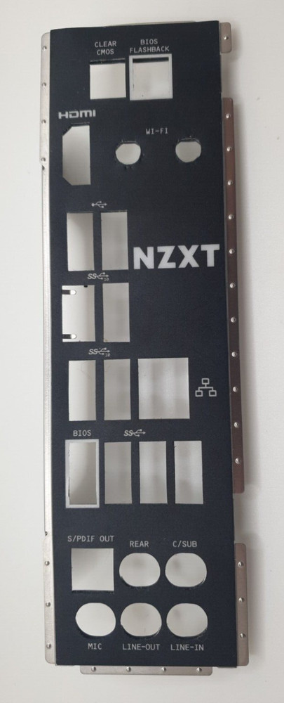 Used Slightly bent - IO Shield for NZXT N7 B550 Motherboard