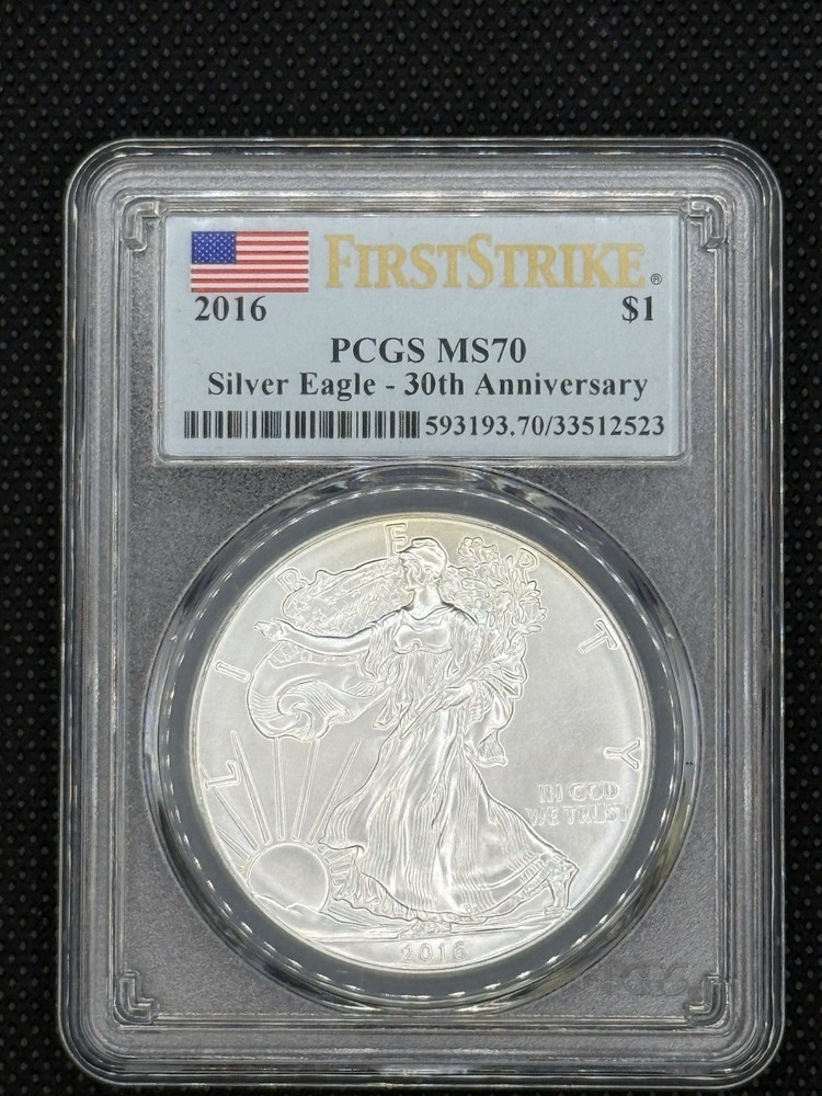 2016 Silver Eagle 30th Anniversary First Strike PCGS MS70 #250