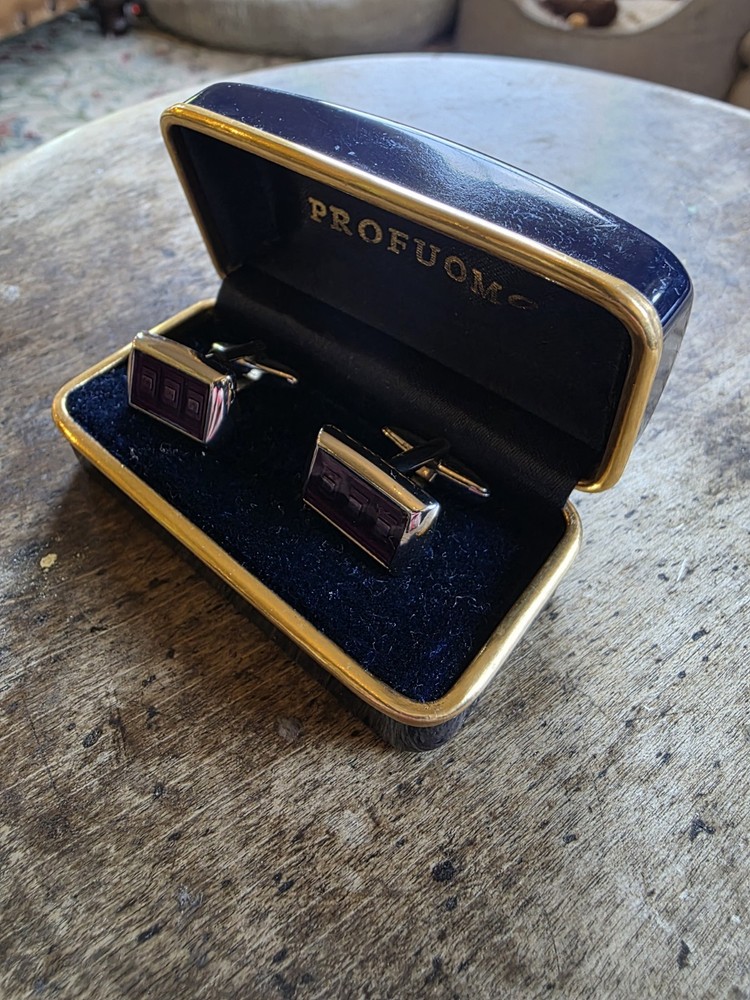 Profuomo Cuff Links In Original Box (Bay3)
