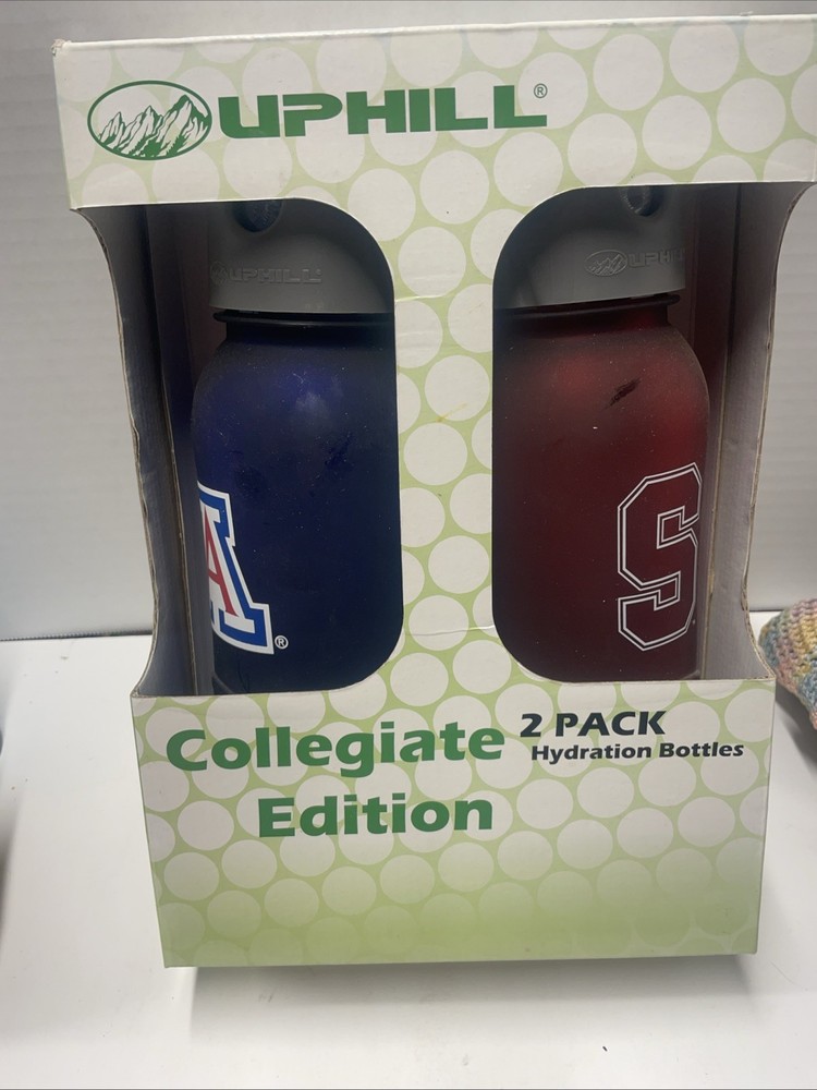 Uphill 2 Pack Hydration Bottles Collegiate Edition